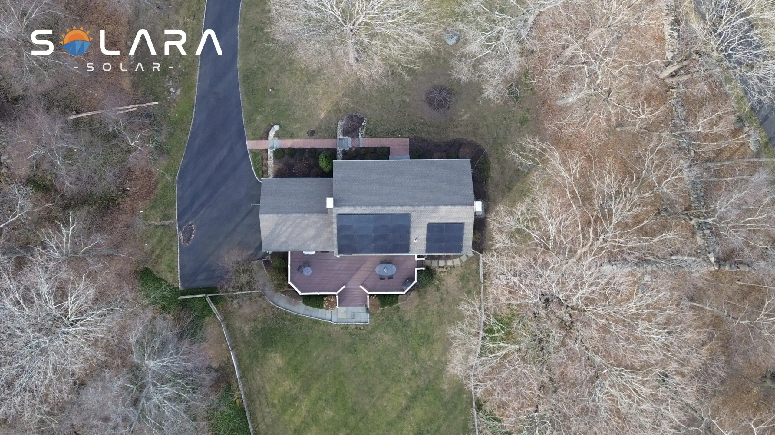 Completed residential solar system installed by Solara Solar in Ridgefield Connecticut