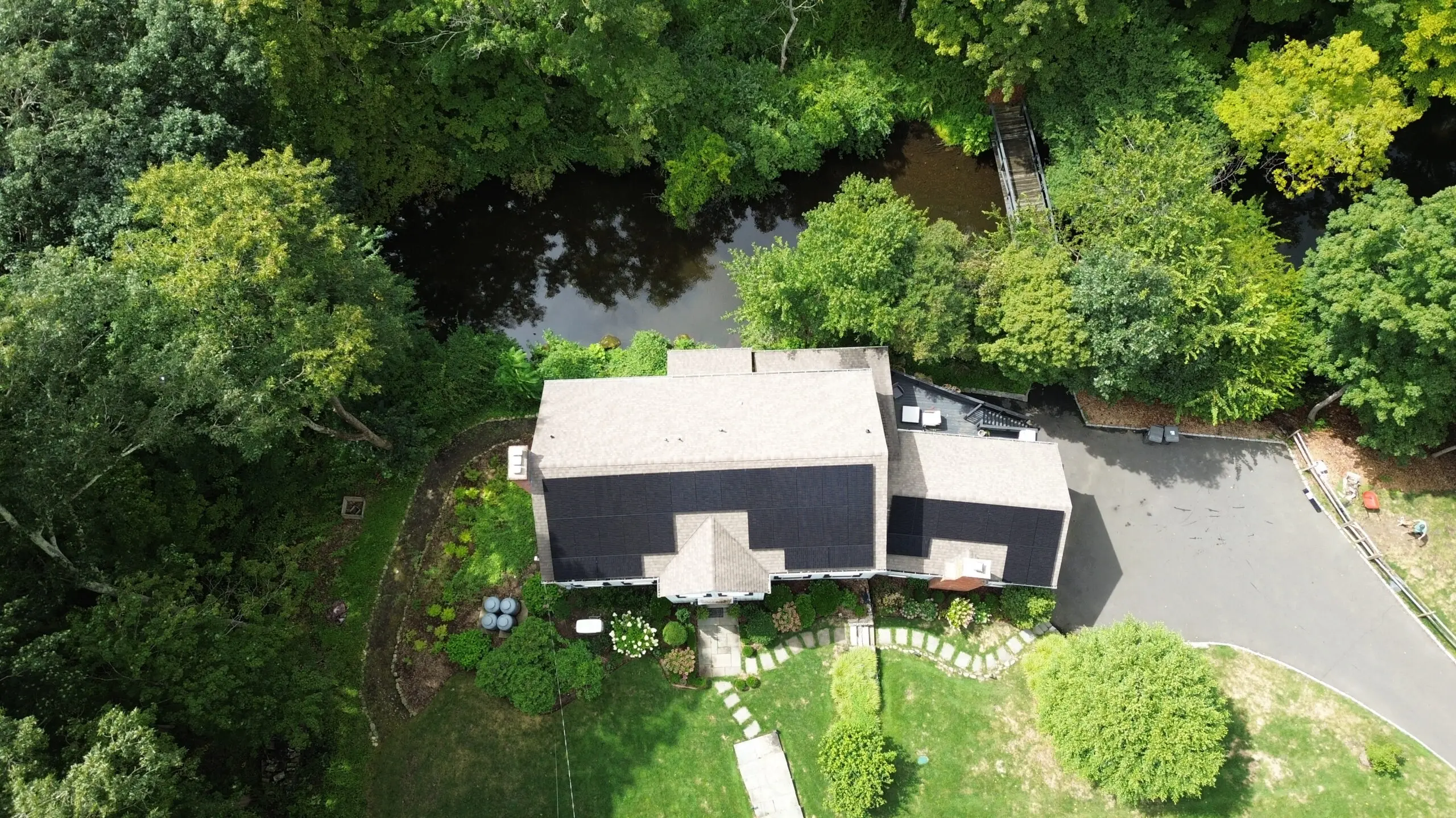 Completed residential rooftop solar installation by Solara Solar