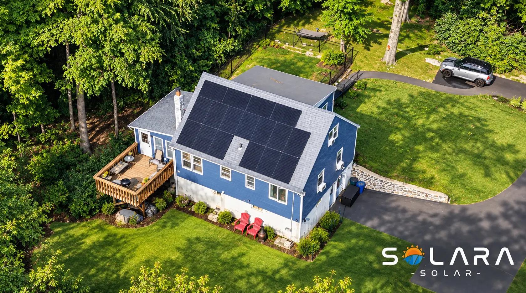 Actual Solara Solar installation in Danbury Connecticut