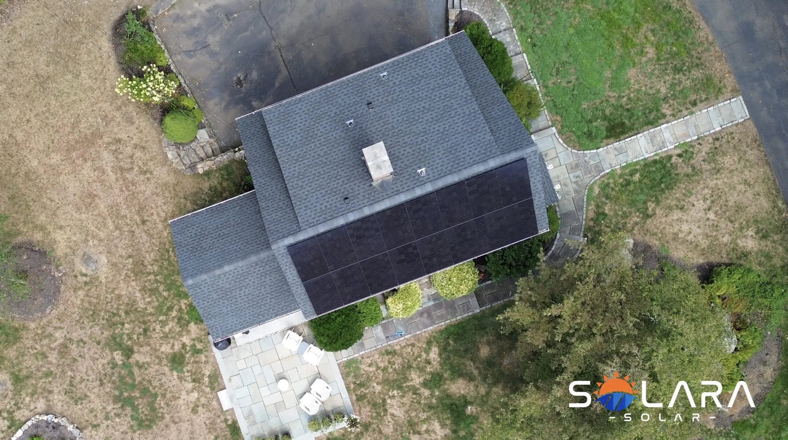 Actual Solara Solar installation in Weston Connecticut